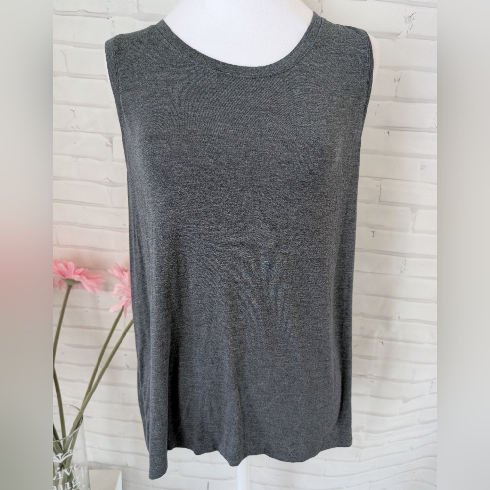 Halogen Charcoal Sleeveless Muscle Tee